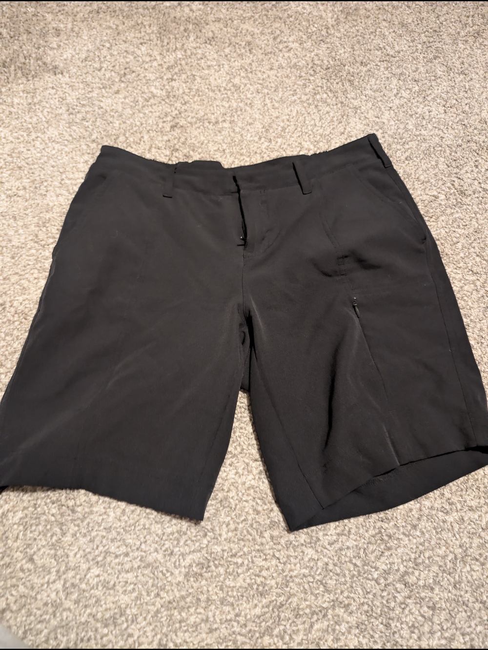 32 Degrees Black Women's Athletic Bermuda Shorts